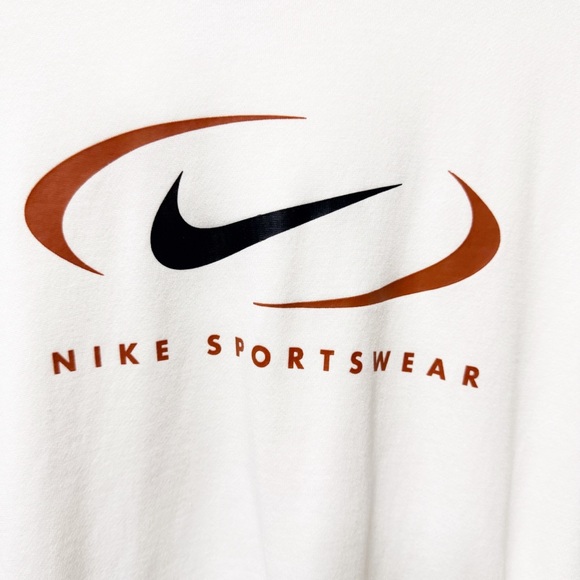 NEW Nike Sportswear Oversized Fleece Pullover Hoodie White XL NWOT - Picture 3 of 7